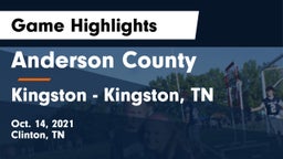 Anderson County  vs Kingston  - Kingston, TN Game Highlights - Oct. 14, 2021