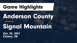 Anderson County  vs Signal Mountain Game Highlights - Oct. 23, 2021