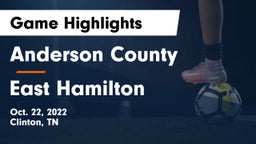 Anderson County  vs East Hamilton  Game Highlights - Oct. 22, 2022