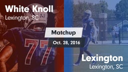 Matchup: White Knoll vs. Lexington  2016