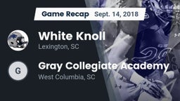 Recap: White Knoll  vs. Gray Collegiate Academy 2018