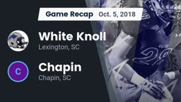 Recap: White Knoll  vs. Chapin  2018