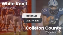 Matchup: White Knoll vs. Colleton County  2019
