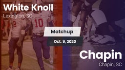 Matchup: White Knoll vs. Chapin  2020