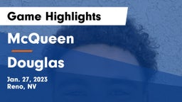 McQueen  vs Douglas  Game Highlights - Jan. 27, 2023