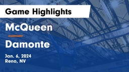 McQueen  vs Damonte Game Highlights - Jan. 6, 2024