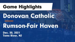 Donovan Catholic  vs Rumson-Fair Haven  Game Highlights - Dec. 30, 2021