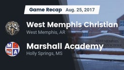 Recap: West Memphis Christian  vs. Marshall Academy  2017