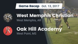Recap: West Memphis Christian  vs. Oak Hill Academy  2017