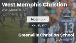 Matchup: West Memphis Christi vs. Greenville Christian School 2017