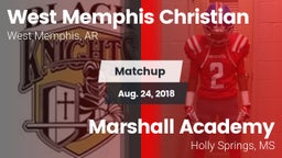 Matchup: West Memphis Christi vs. Marshall Academy  2018