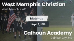 Matchup: West Memphis Christi vs. Calhoun Academy 2019