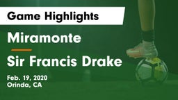 Miramonte  vs Sir Francis Drake  Game Highlights - Feb. 19, 2020