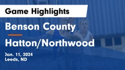 Benson County  vs Hatton/Northwood  Game Highlights - Jan. 11, 2024