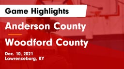 Anderson County  vs Woodford County  Game Highlights - Dec. 10, 2021