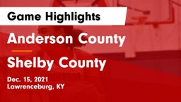 Anderson County  vs Shelby County  Game Highlights - Dec. 15, 2021