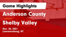 Anderson County  vs Shelby Valley Game Highlights - Dec. 20, 2021