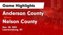Anderson County  vs Nelson County  Game Highlights - Dec. 28, 2023