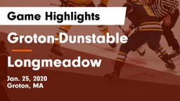 Groton-Dunstable  vs Longmeadow  Game Highlights - Jan. 25, 2020