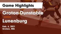 Groton-Dunstable  vs Lunenburg  Game Highlights - Feb. 6, 2021