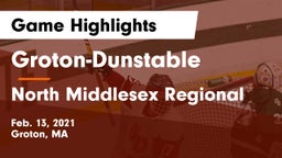 Groton-Dunstable  vs North Middlesex Regional  Game Highlights - Feb. 13, 2021