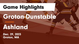 Groton-Dunstable  vs Ashland  Game Highlights - Dec. 29, 2023