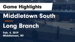 Middletown South  vs Long Branch  Game Highlights - Feb. 4, 2019