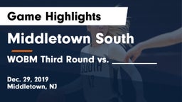 Middletown South  vs WOBM Third Round vs. _________ Game Highlights - Dec. 29, 2019