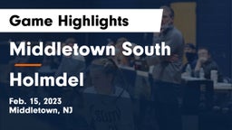 Middletown South  vs Holmdel  Game Highlights - Feb. 15, 2023