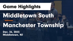 Middletown South  vs Manchester Township  Game Highlights - Dec. 26, 2023