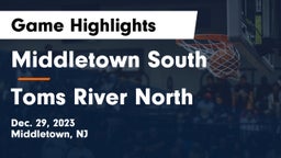 Middletown South  vs Toms River North  Game Highlights - Dec. 29, 2023