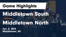 Middletown South  vs Middletown North  Game Highlights - Jan. 8, 2024