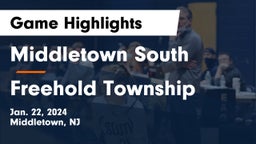 Middletown South  vs Freehold Township  Game Highlights - Jan. 22, 2024