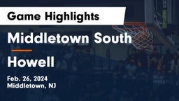 Middletown South  vs Howell  Game Highlights - Feb. 26, 2024