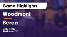 Woodmont  vs Berea  Game Highlights - Dec. 1, 2021