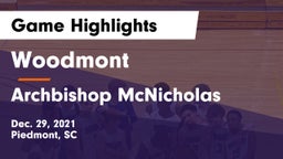 Woodmont  vs Archbishop McNicholas  Game Highlights - Dec. 29, 2021
