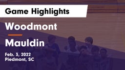 Woodmont  vs Mauldin  Game Highlights - Feb. 3, 2022