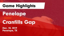 Penelope  vs Cranfills Gap  Game Highlights - Dec. 10, 2019