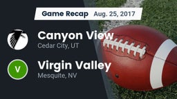Recap: Canyon View  vs. ****** Valley  2017
