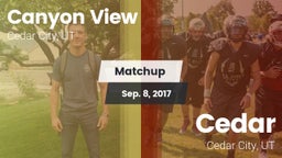 Matchup: Canyon View vs. Cedar  2017