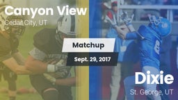 Matchup: Canyon View vs. Dixie  2017