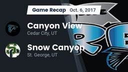 Recap: Canyon View  vs. Snow Canyon  2017