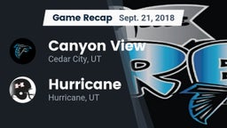 Recap: Canyon View  vs. Hurricane  2018