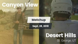 Matchup: Canyon View vs. Desert Hills  2018