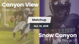 Matchup: Canyon View vs. Snow Canyon  2018