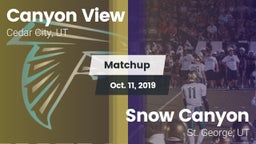 Matchup: Canyon View vs. Snow Canyon  2019