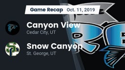 Recap: Canyon View  vs. Snow Canyon  2019