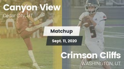 Matchup: Canyon View vs. Crimson Cliffs  2020