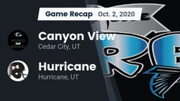 Recap: Canyon View  vs. Hurricane  2020