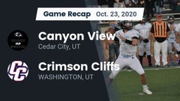 Recap: Canyon View  vs. Crimson Cliffs  2020